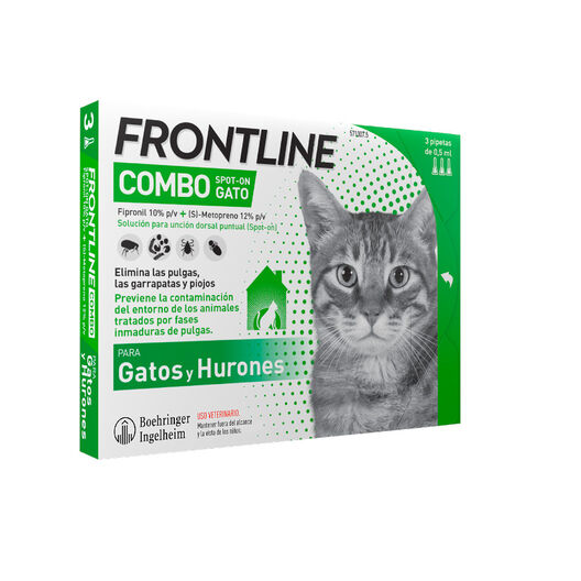 Frontline Combo Pipetas Antiparasitárias para gatos e furões, , large image number null